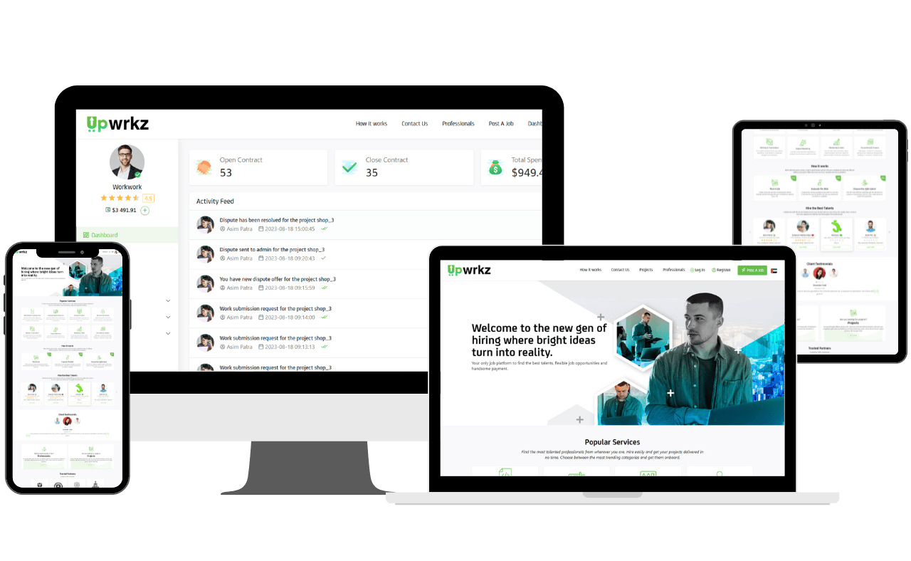 Upwork clone script